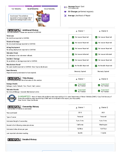 Sample report page 2